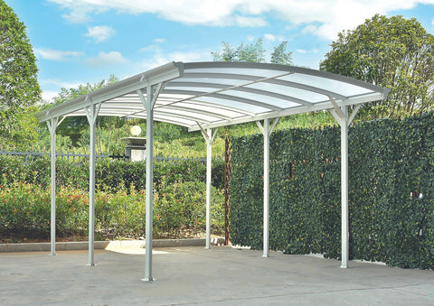 Design Carport London Aluminium Doppelstegplatten Beschichtung gegen UV-Strahlung